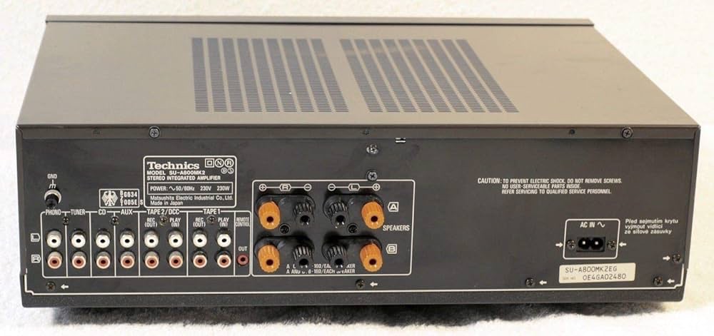 • zesilovač Technics SU-A800 MK2 • reprobedny Technics SB- - 2