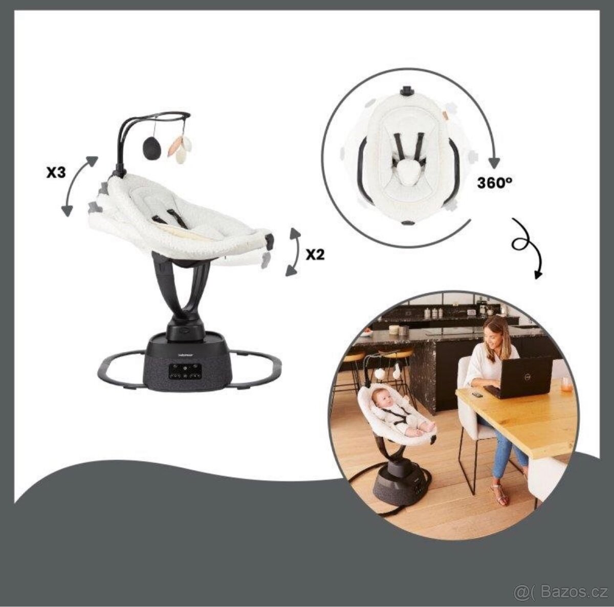 Dětské lehátko Babymoov Swoon Evolution Curl - 2