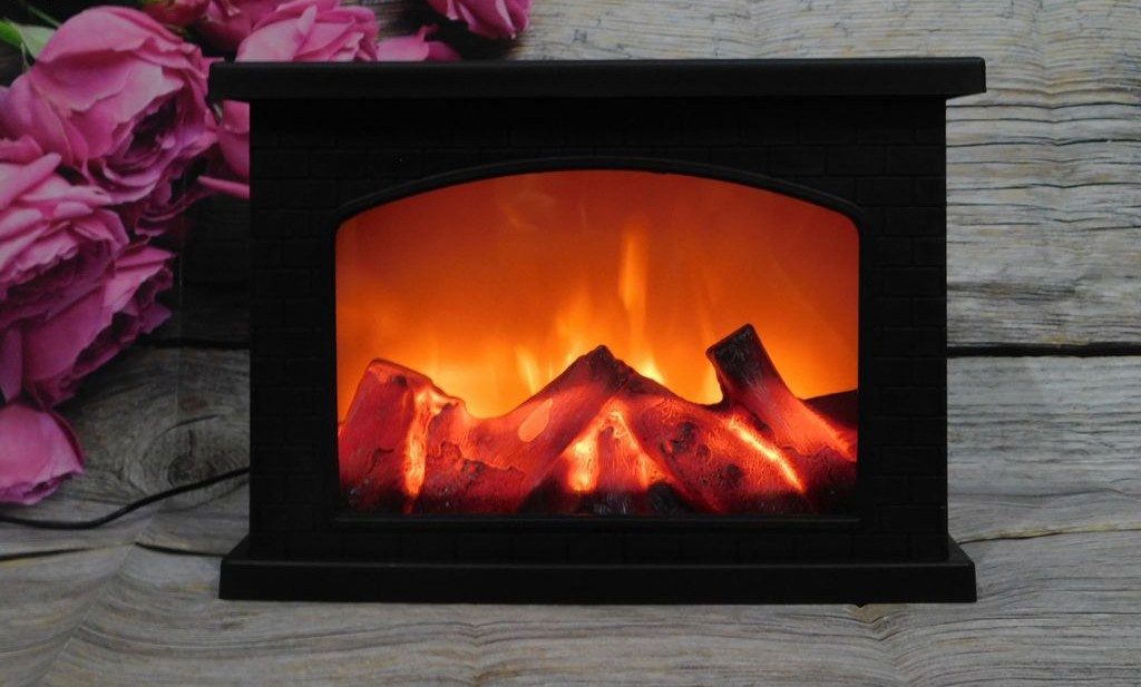 Hranatý dekorativní krb s efektem plamene - 2