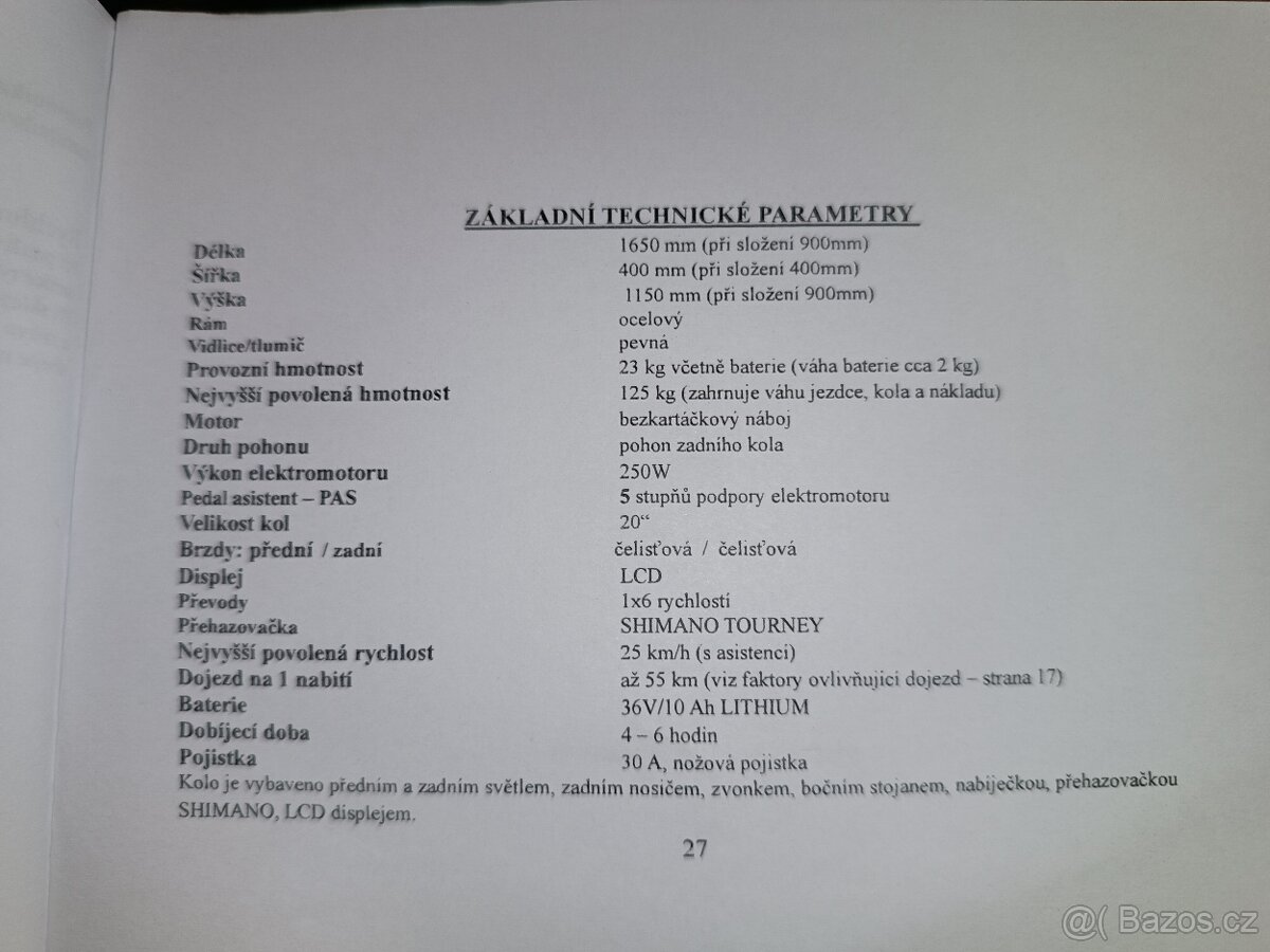 Prodám skládací elektrokolo NEMESIS - 2