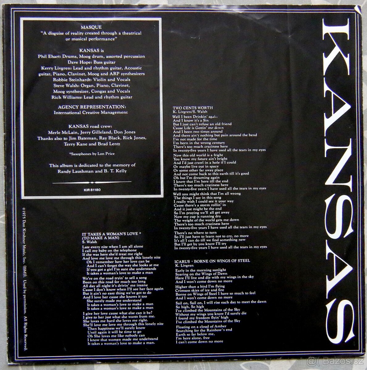 LP deska - Kansas - Masque - 2