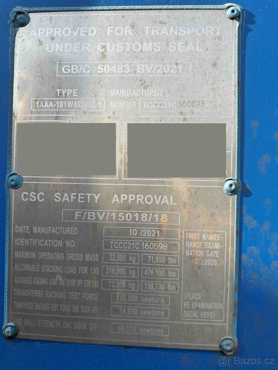 Prodám 40' lodní kontejner High Cube – nový, 12 m - 2