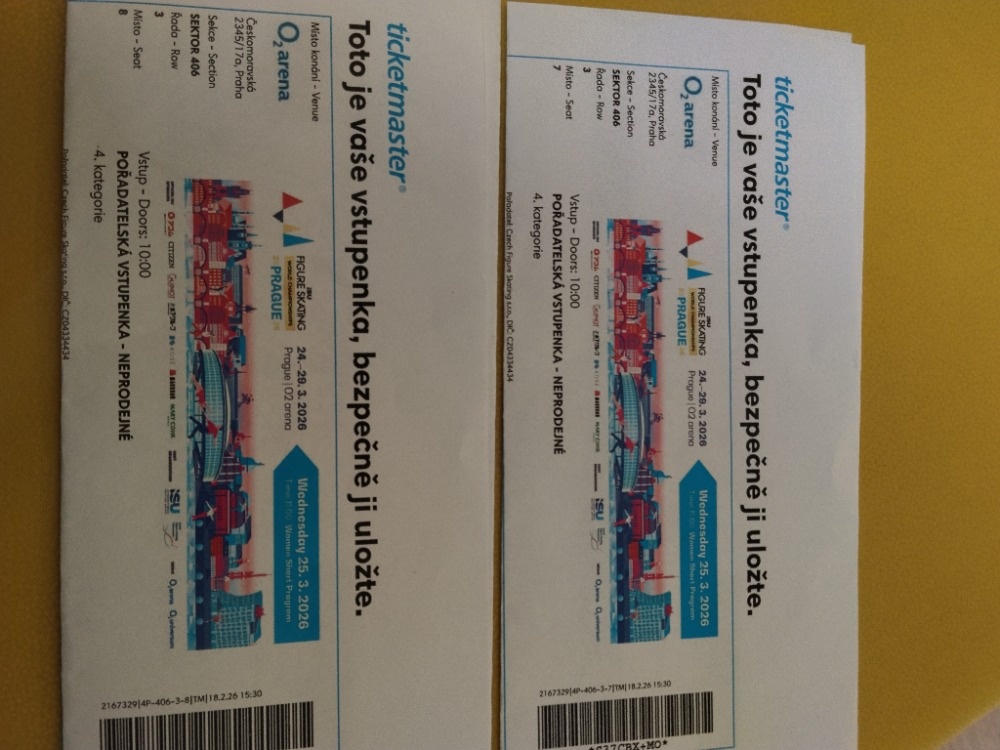 MS v krasobruslení - Krátký program žen středa 25.3. - 2