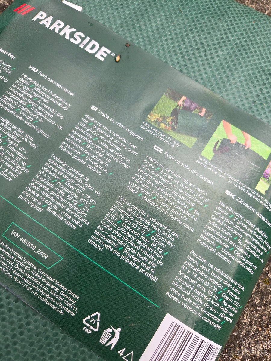 Pytel na listí - nový - 2