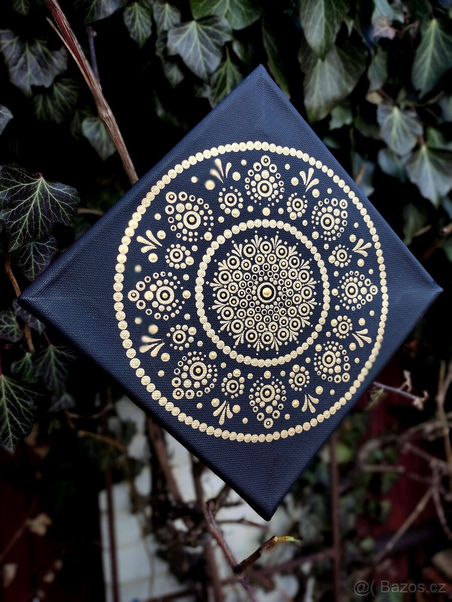 Mandala zlatá - 2