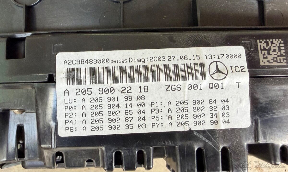 Budíky Mercedes-Benz C-Class W205 - 2