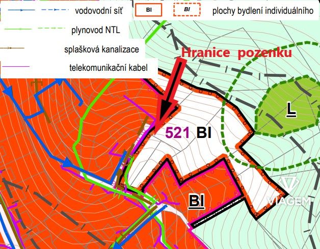 Stavební - bydlení 1 926 m² - 2