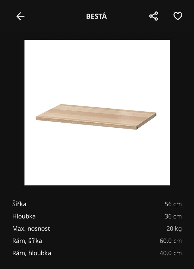 Policové díly Ikea 2ks - 2