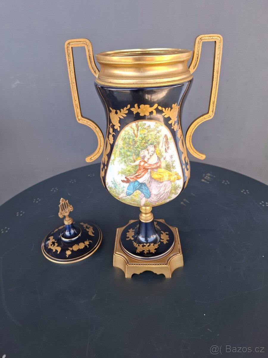 Starožitná porcelánová amfora Limoges - 2