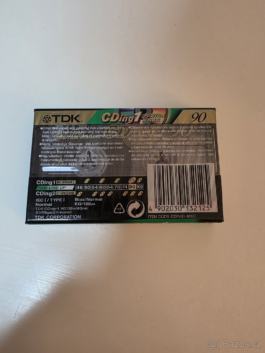 Audiokazeta TDK CDing1 90 - 2