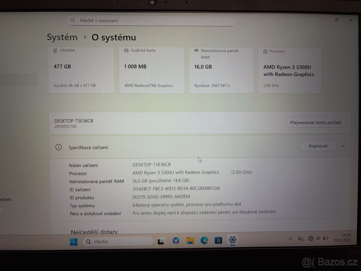 💻 Lenovo Thinkpad E14 - 16 GB RAM / 512 GB SSD - 2