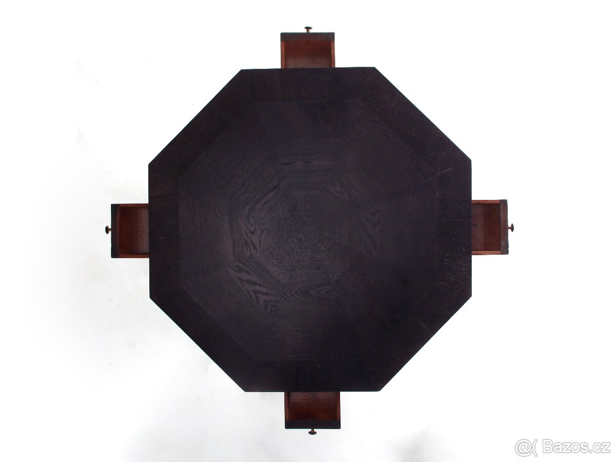 Secesní karetní stůl, stolek 1925 - 2