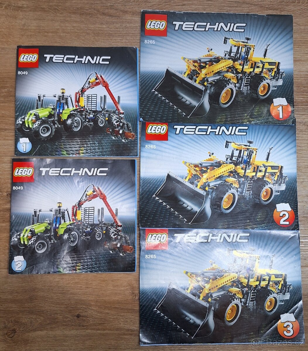 Velká Sada 3 stavebnic Lego technic: Nakladač+Traktor+Motor - 2