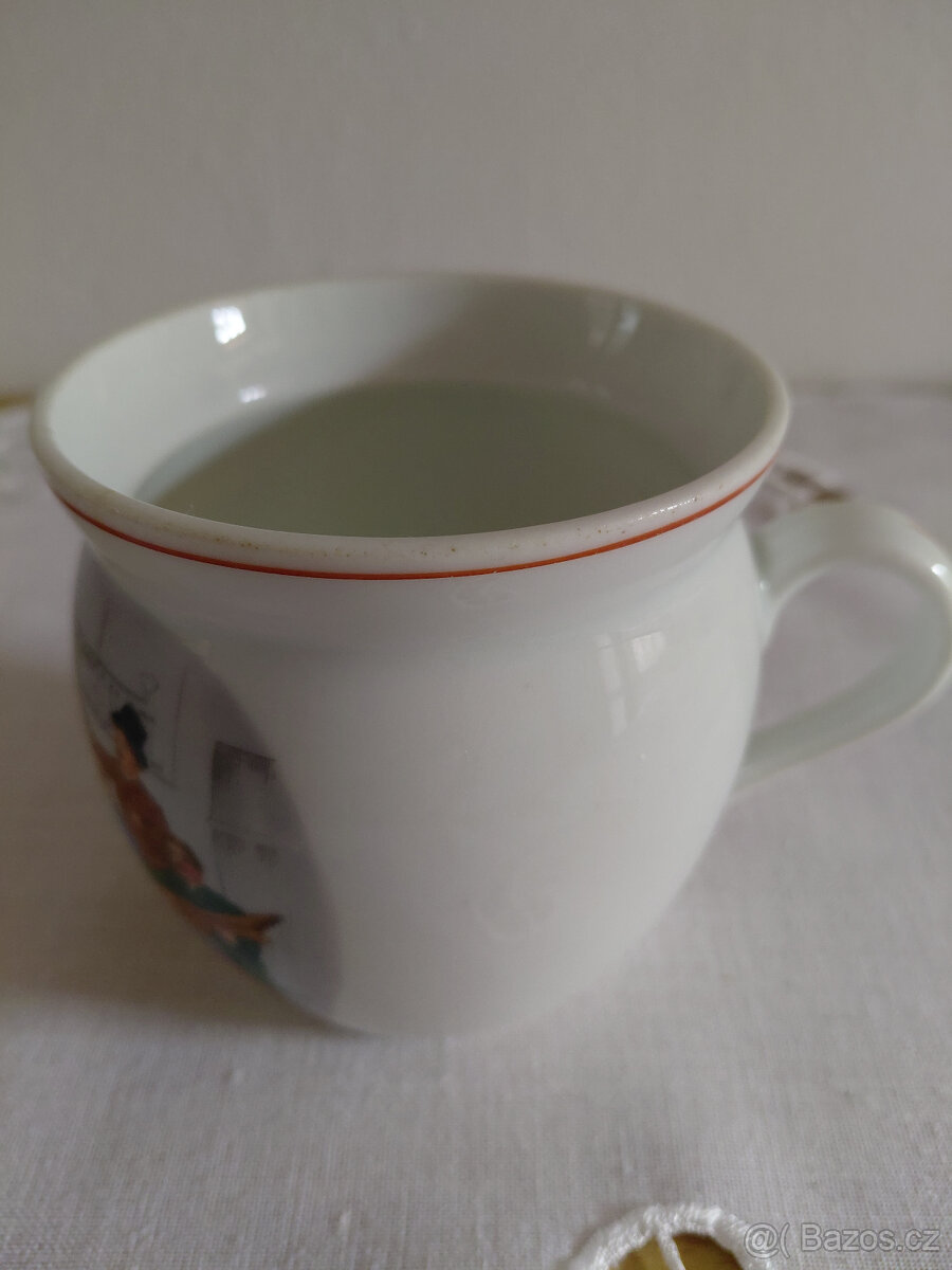 Retro starý hrnek-kafáč - 2