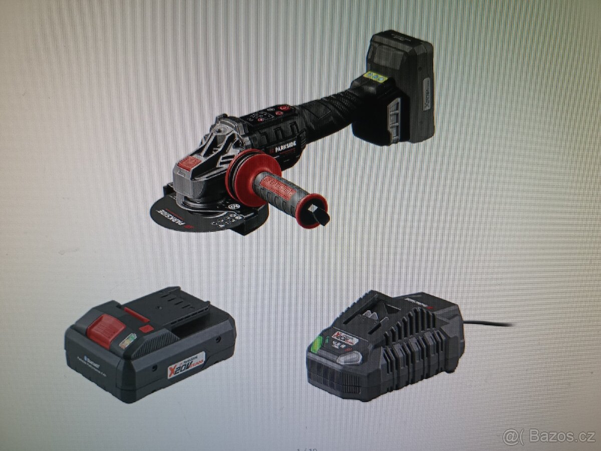 Úhlová bruska Parkside PWSAP 20Li F6 + Smart 4Ah + nabíječka - 2