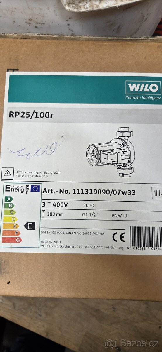 Wilo oběhové čerpadlo RP 25/100r - 2