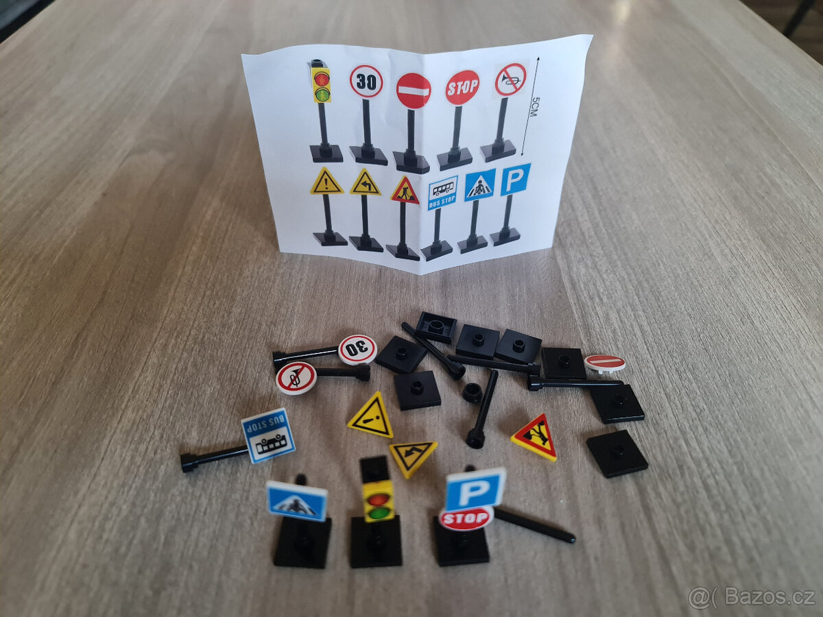 Lego dopravní značky - (2 druhy) Náhrady - 2