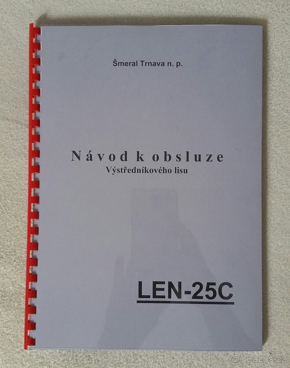 Návod výstředníkových lisů LEN - 2