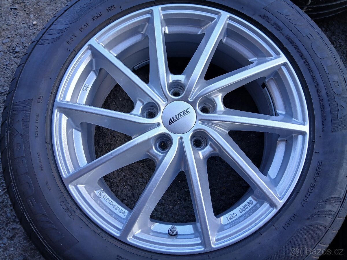 Prodám sadu ALU kol Alutec 225/60R17 letní - 2