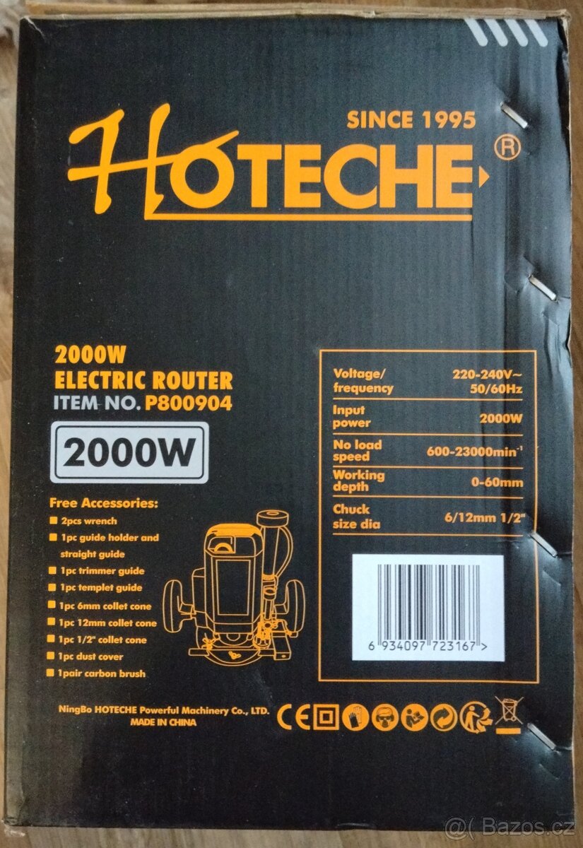 Elektrická horní frézka Hoteche - 2