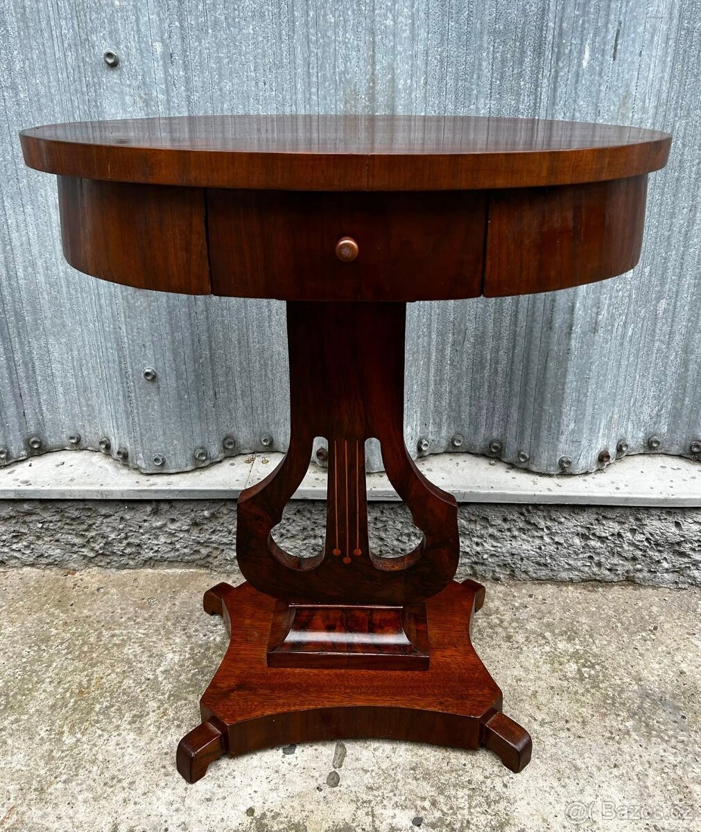 biedermeier lýrový stôl / stolík - 2