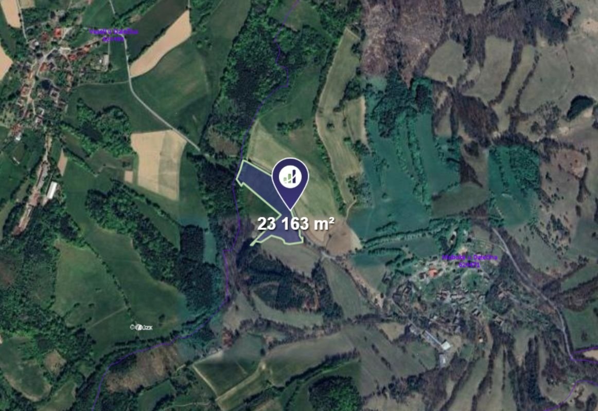 Prodej podílu 5/9 louky 12 868 m², Dalečín - 2