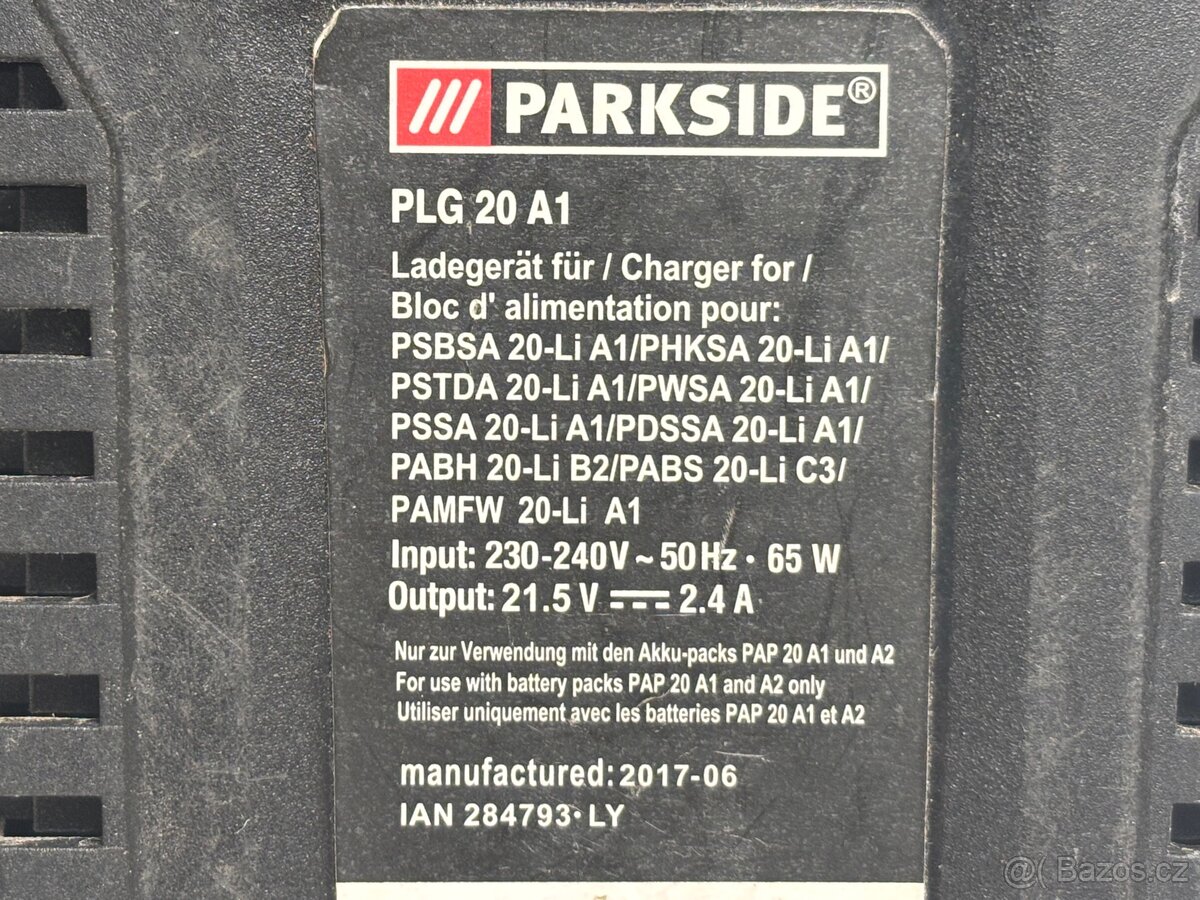 Nabíječka Parkside X 20 V Team - 2