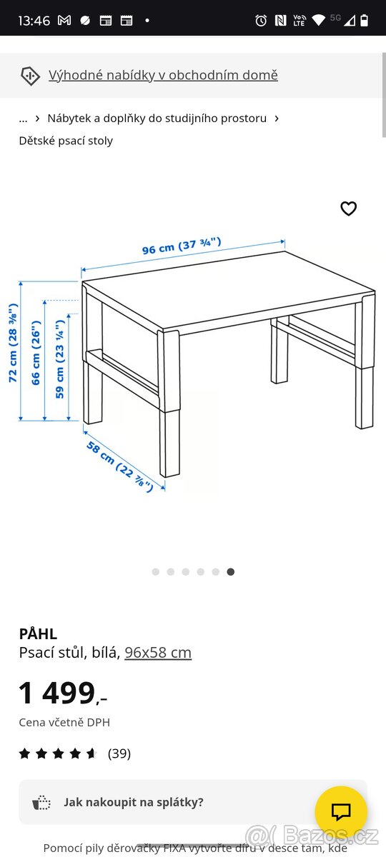 Rostoucí stůl Ikea - 2