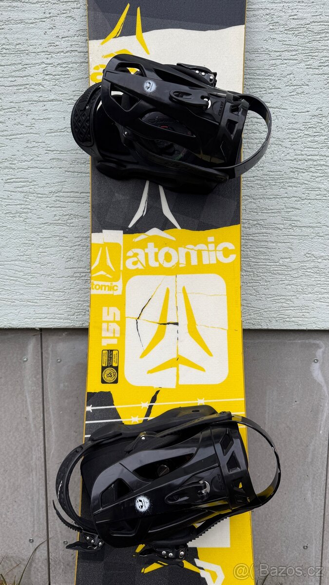 Snowboard Atomic 155cm s vázáním Drake - 2