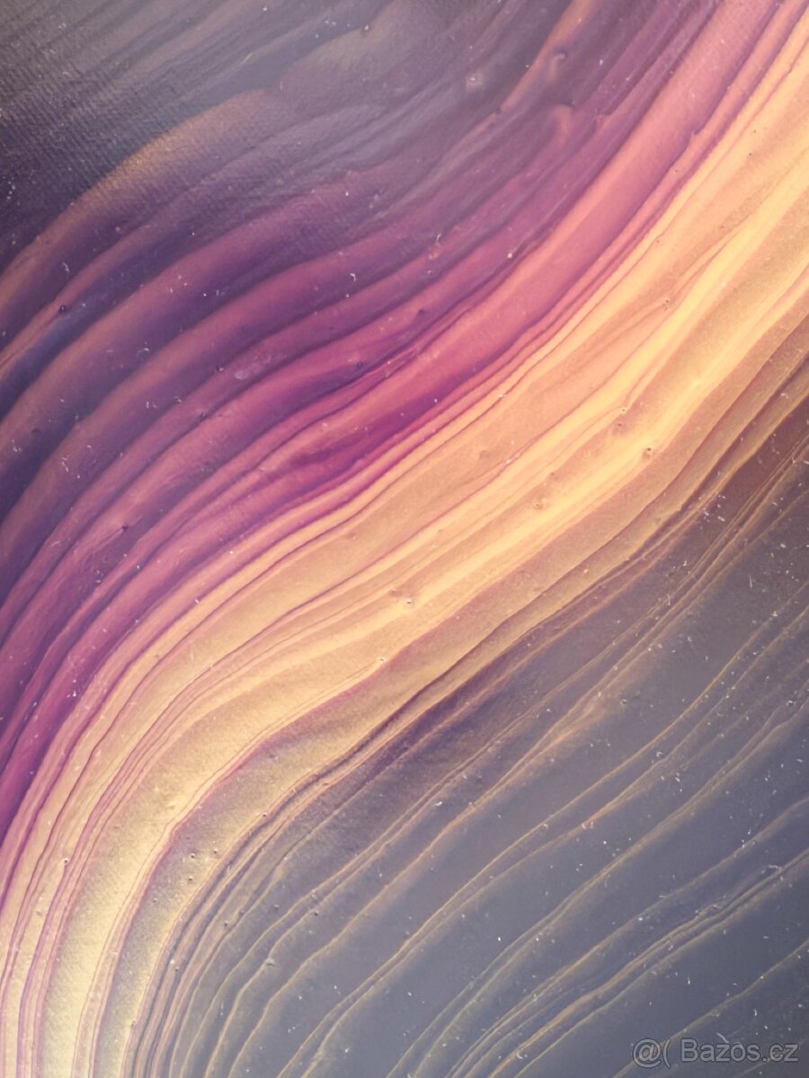 Akrylové obrazy - tekuté emoce, jméno Ladnost - 2