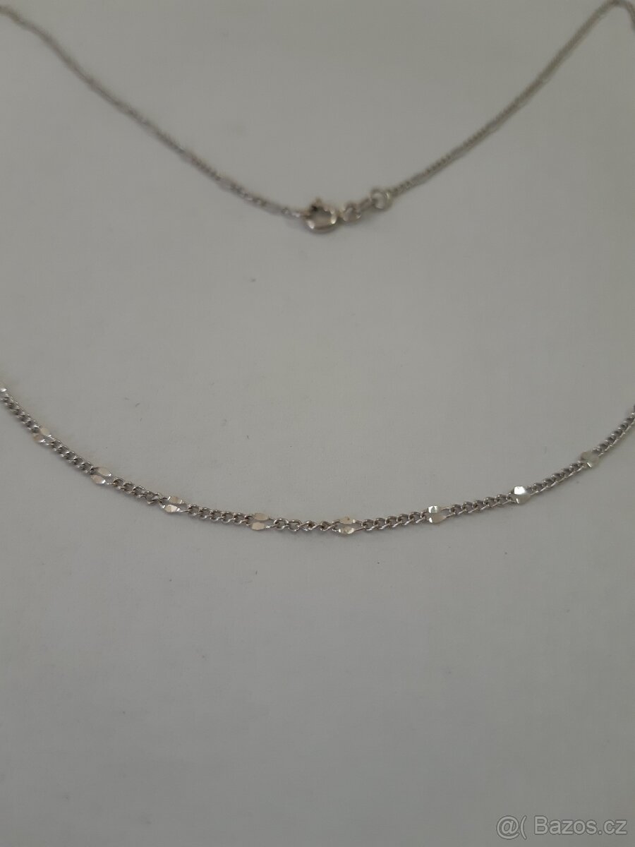Zlatý řetízek z bílého zlata - 2