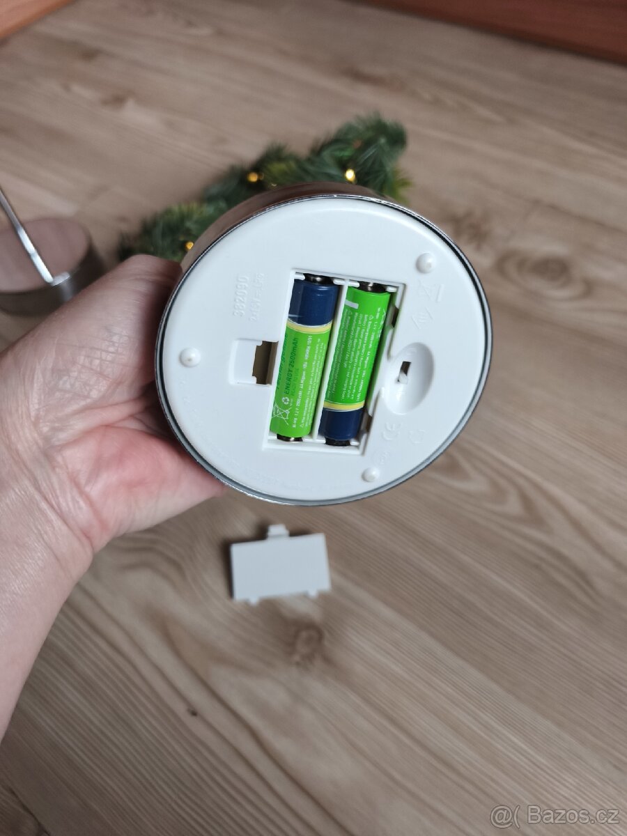 Adventní vánoční výzdoba hvezda s LED - 2