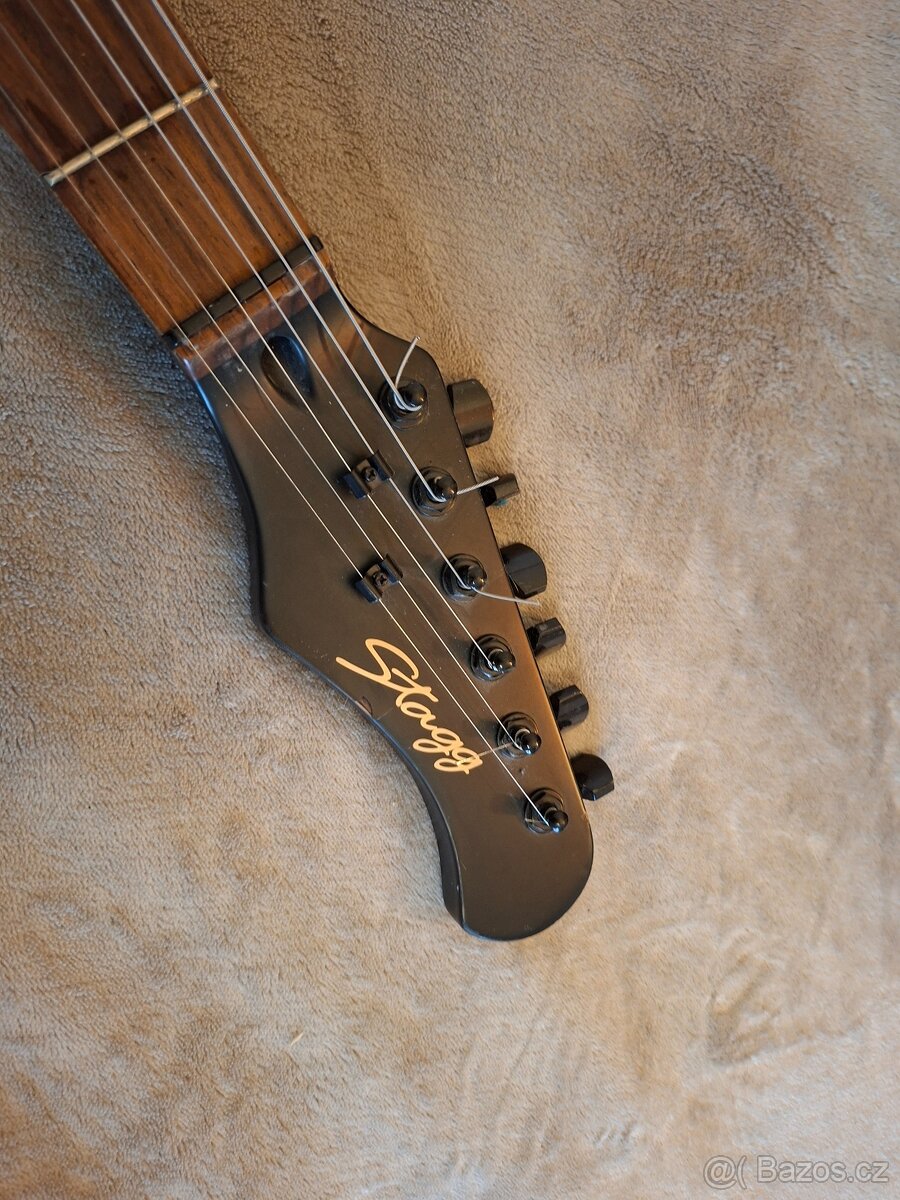 Elektická kytara Stagg S402-GBK - 2