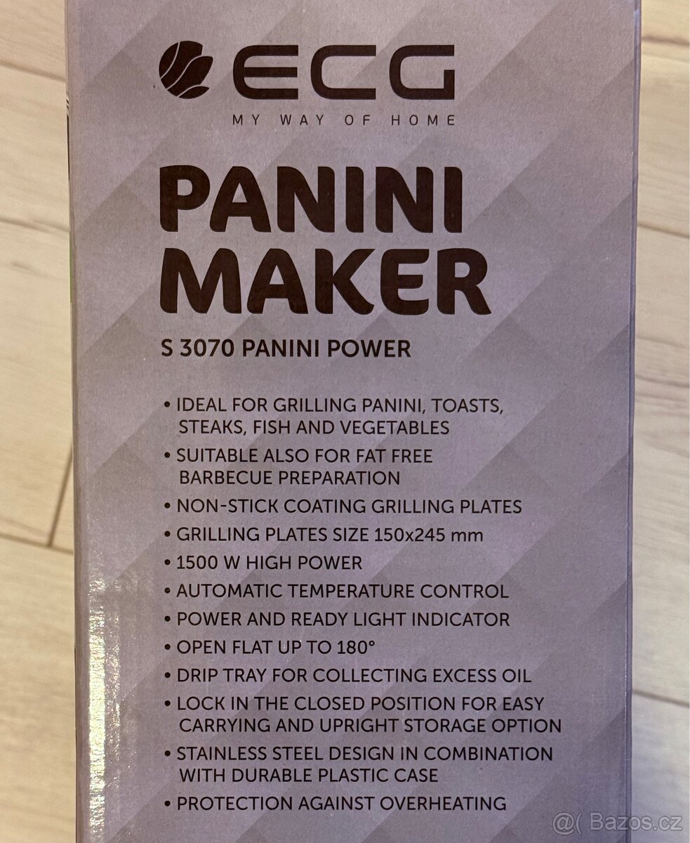 ECG PANINI MAKER S 3070 (1500 W) - 2