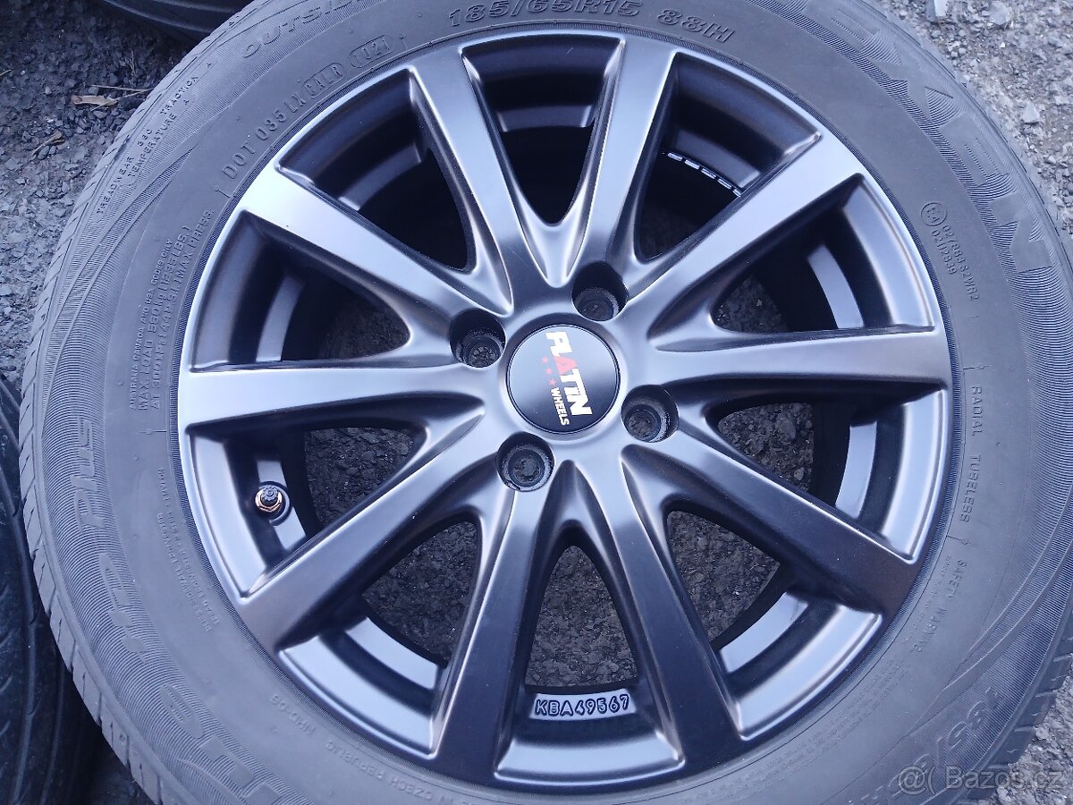 Sada ALU kol Platin 185/65R15 letní - 2
