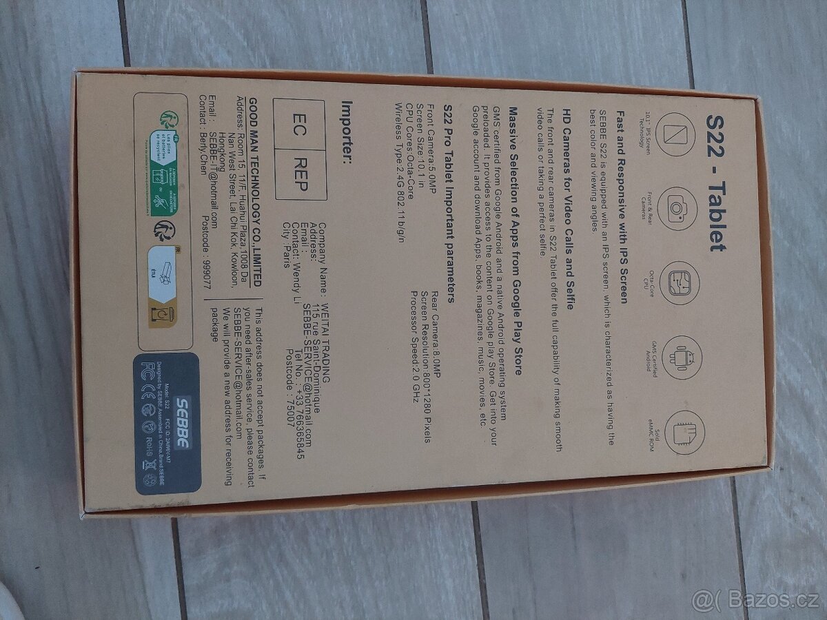 Oranžový tablet S 22 - 2