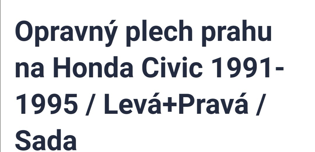 Prahy honda civic - 2