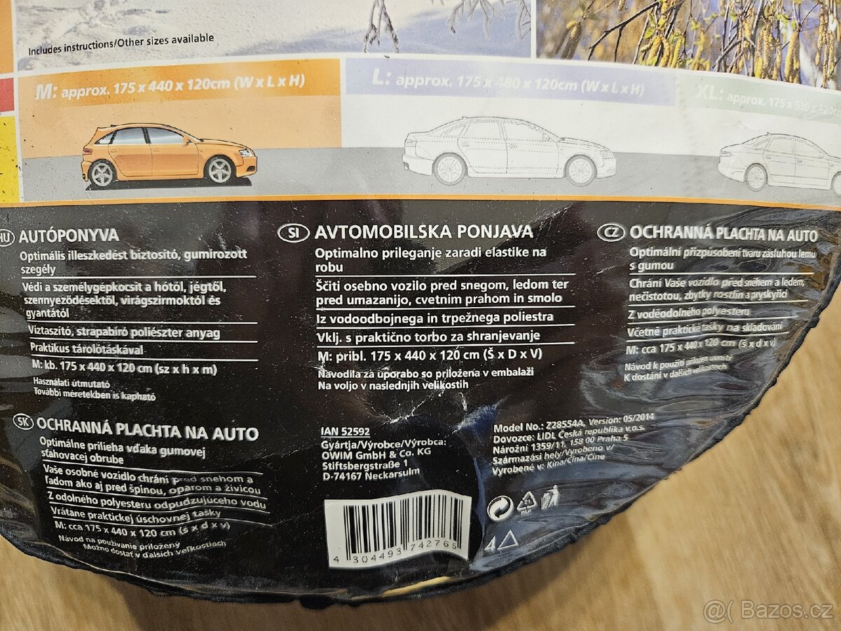 Potah, kryt na auto - 2
