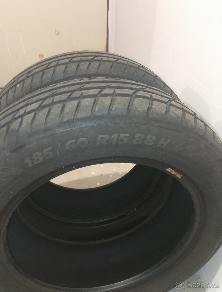 Prodám letní pneumatiky 185/60/15 - 2