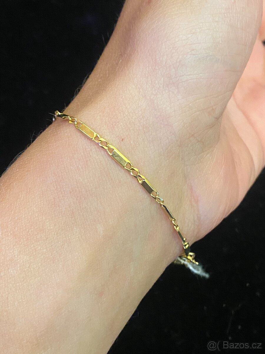 Zlatý náramek 14K - 2