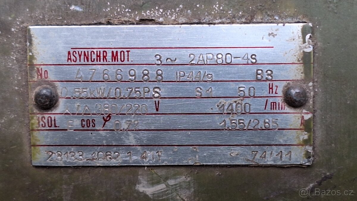 Elektromotor 0,55 kW; 1400 ot./min. - 2