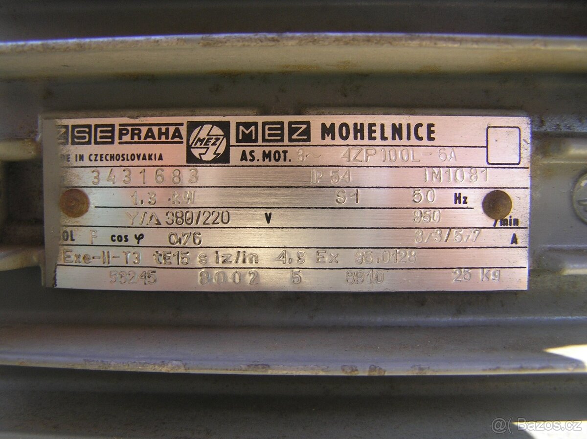 elektromotory výrobce MEZ Mohelnice - 2
