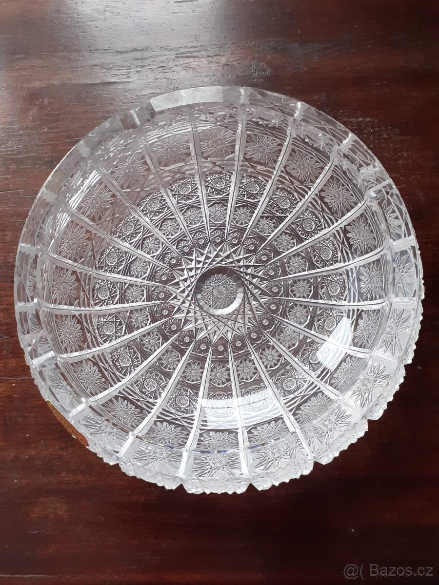 Popelník (miska) bohatě ručně broušený (nový) - 2