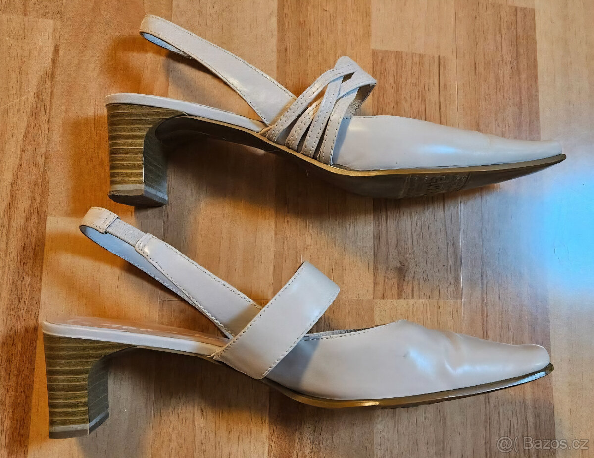 Dámské béžové boty, vel. 40 - 2