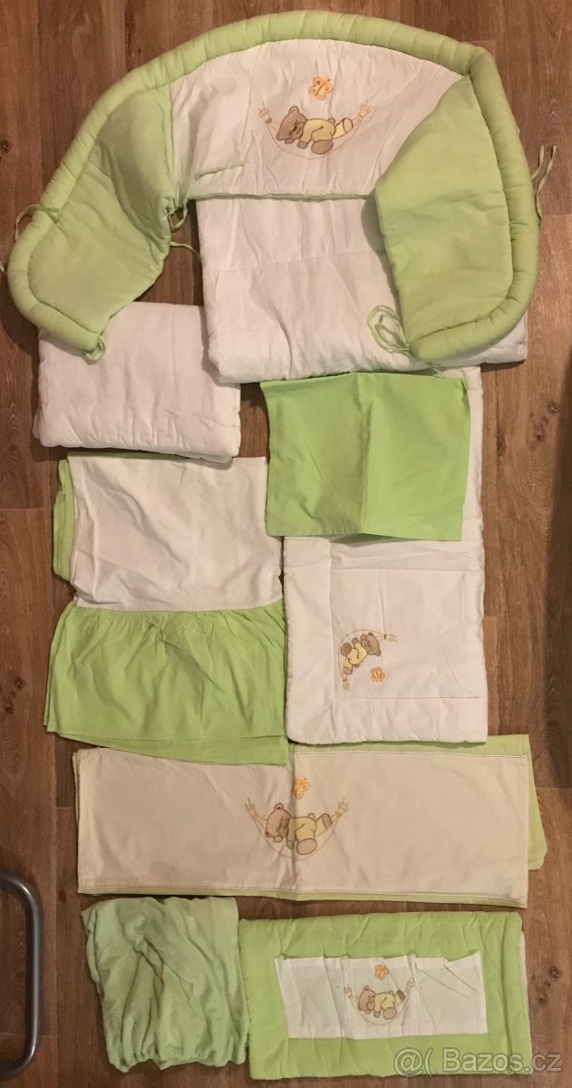 12 dílná sada do postýlky, povlečení s nebesy - 2