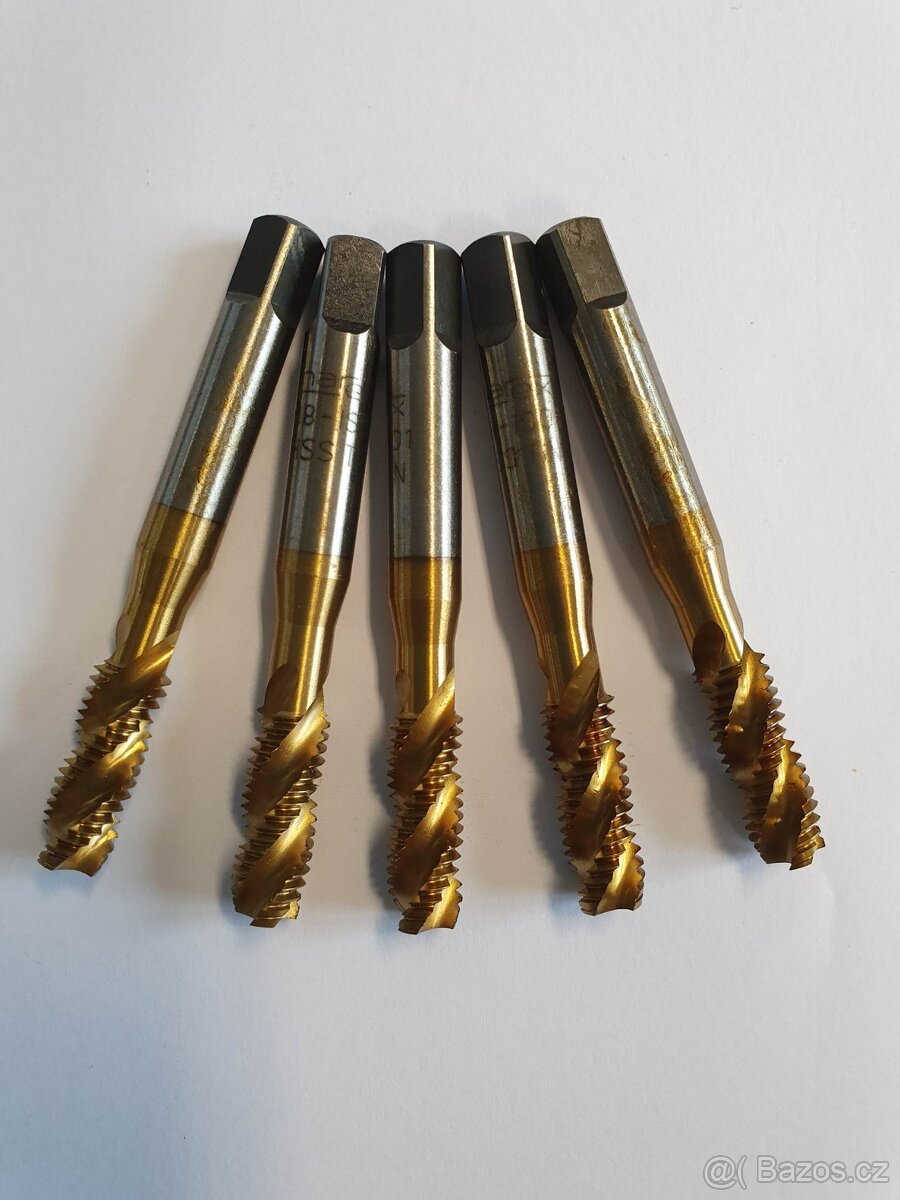 Závitník strojní M8 rychlořezný titan - 2