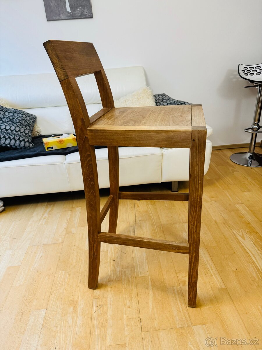 Teaková barová židle - 2