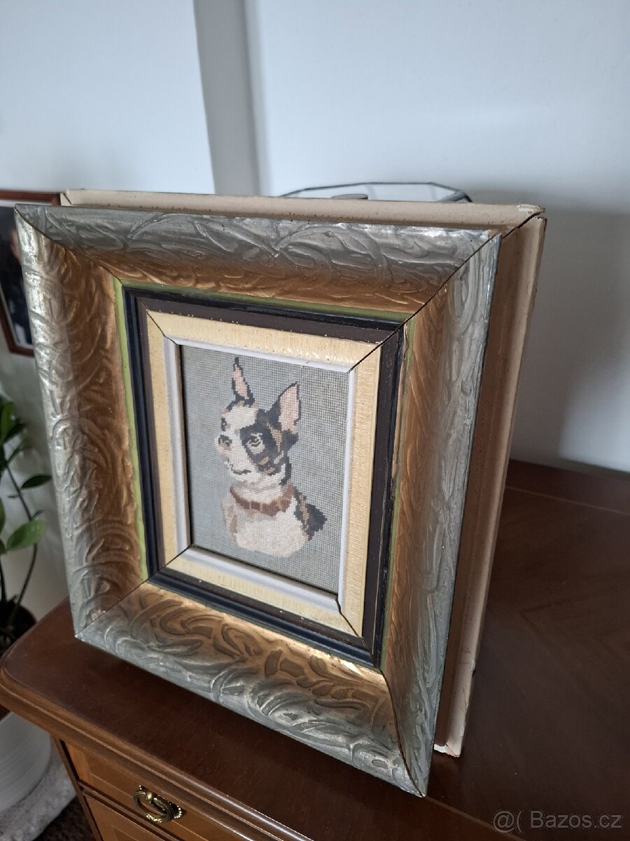 Starý obrázek- výšivka - 2