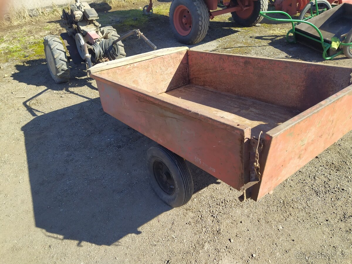 Motokultivátor Mountfield 5hp, přívěs, pluh, brána - 2