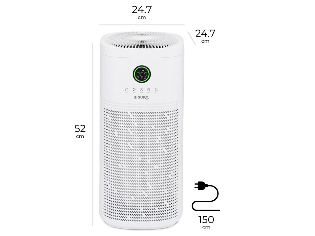 Čistička vzduchu Siguro AP-K500W Air Master WiFi - 2